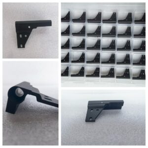 Linear Bearing Lift Base (Machined, Single-Side Sandblasted, Oxidation Black)